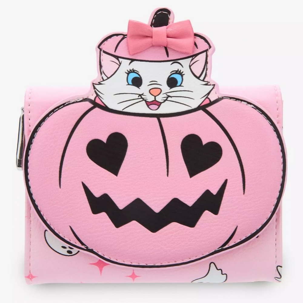 Disney The Aristocats Marie Halloween Jack-o-Lantern Pink Pumpkin Complete Set - Picture 8 of 16